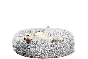 Hachikitty Calming Donut Dog Bed for Medium and Large Dogs: The Ultimate...