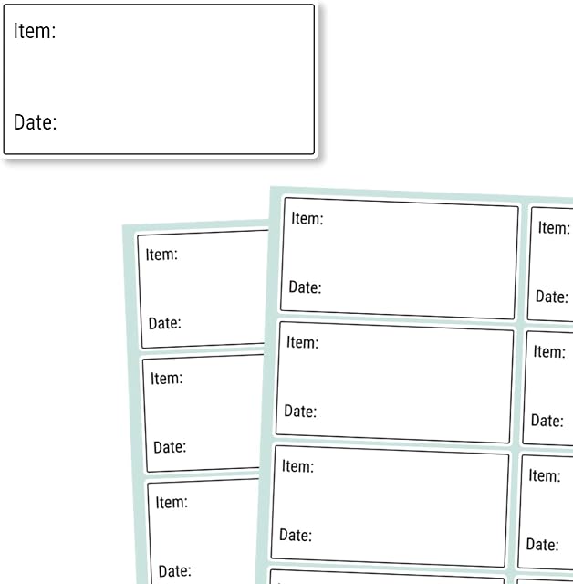200 Labels, Removable Freezer Food Date Labels Stickers - 5 x 2.5cm