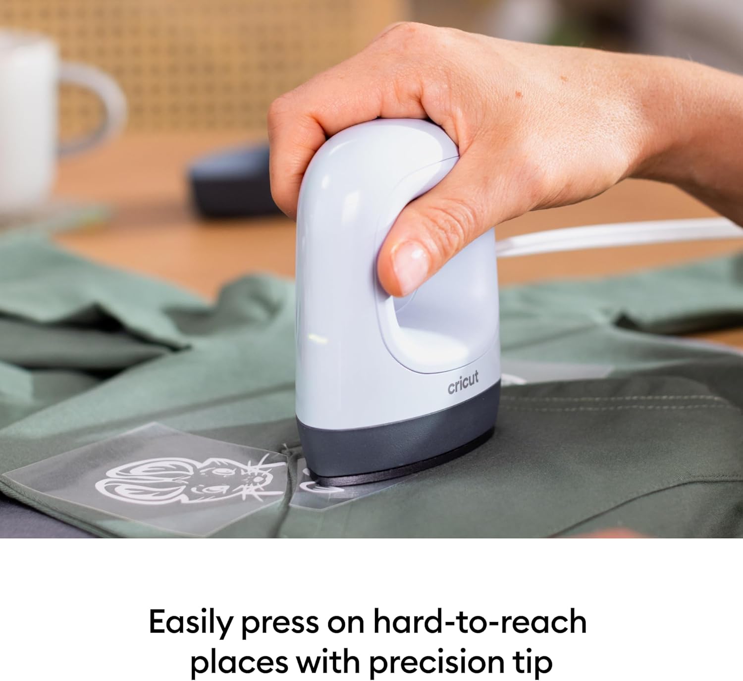 Cricut EasyPress Mini™ LT - Mint Green - Mini Heat Press for Pressing Shoes, Baby Clothes, T-Shirts, & More - Easy to Use with a Single Setting - Precision Tip - Compact & Portable Mini Iron