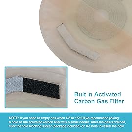 30 PCS Colostomy Bags, Ostomy Supplies,One Piece Drainable Ostomy Pouch with Hook and Loop Closure for Ileostomy Stoma Care, 15mm-60mm Cut to Fit