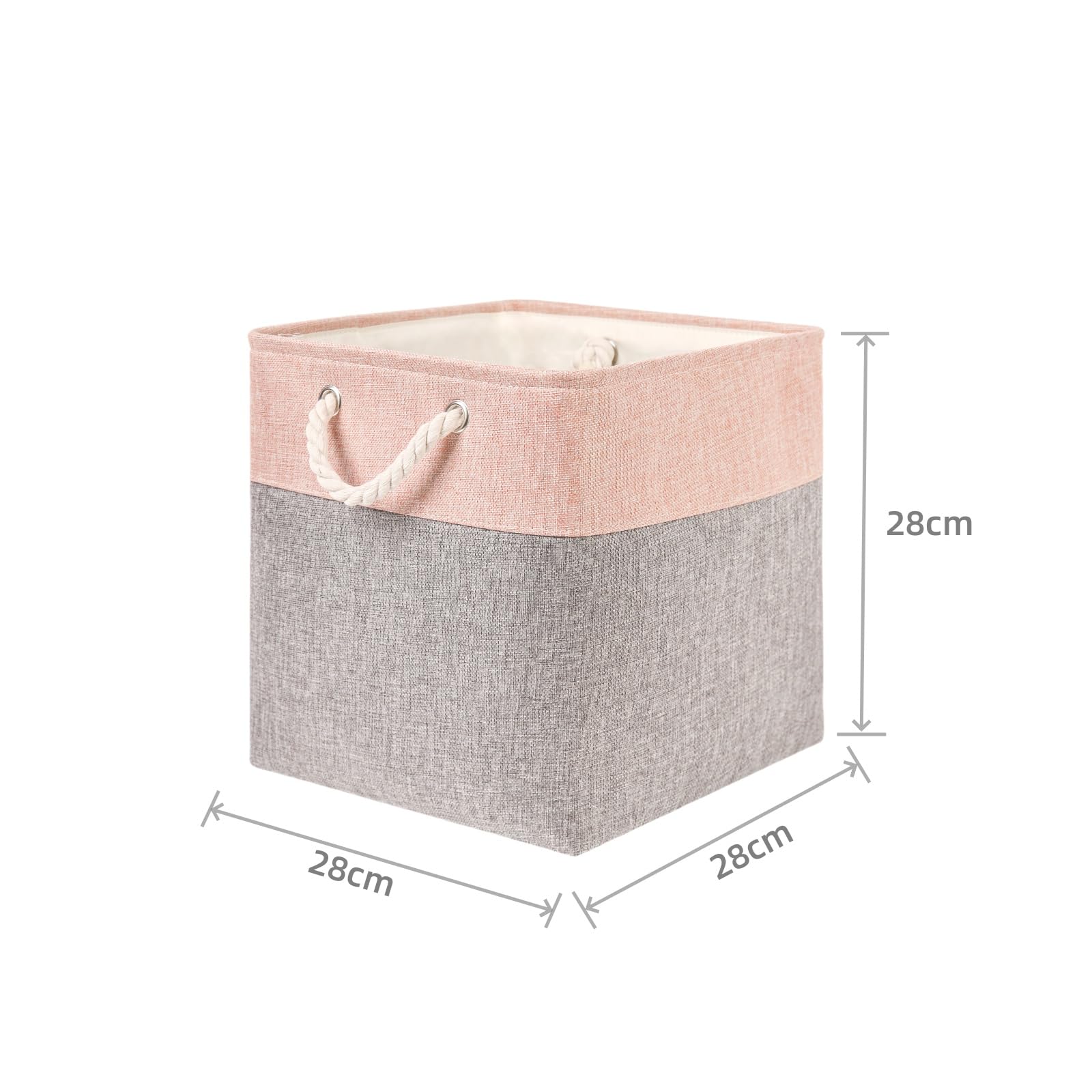 SONGMICS Lot De 6 Boîtes De Rangement Pliables, Cubes De Rangement Pour