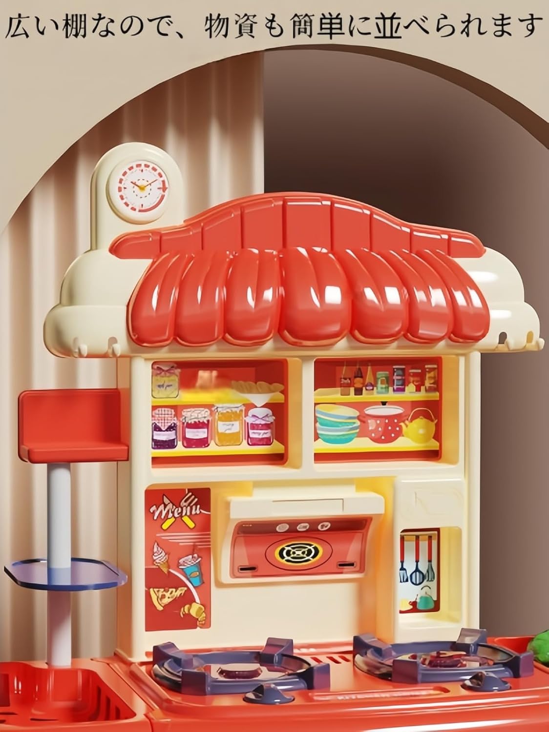 KUBERAS台所のおもちゃのセットを過ぎて、模擬して、調理の道具、ゲームの演繹して、親子の遊びの子供の男の子の女の子の誕生日は園に