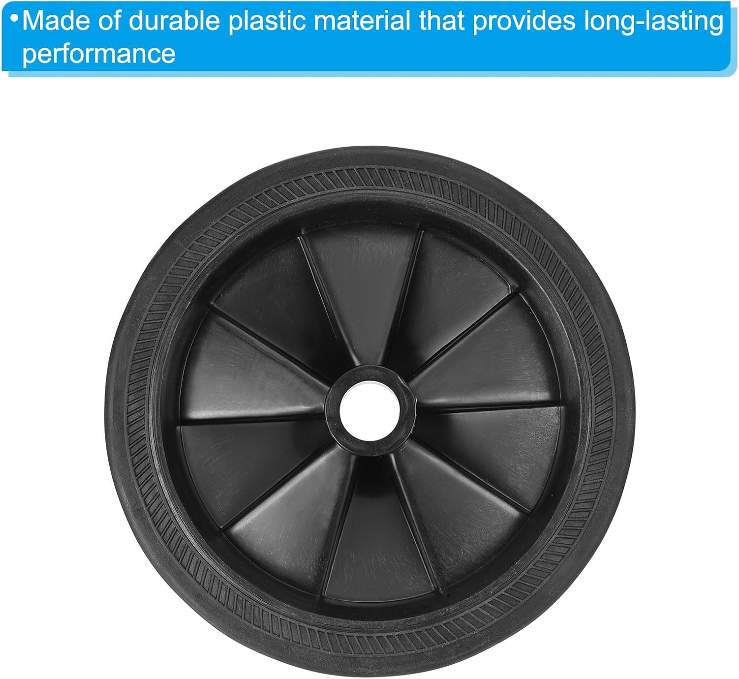 PATIKIL 5.8" Air Compressor Wheels, Universal Air Compressor Wheel Replacement Part with 0.6" Dia. Hole for Easy Mobility