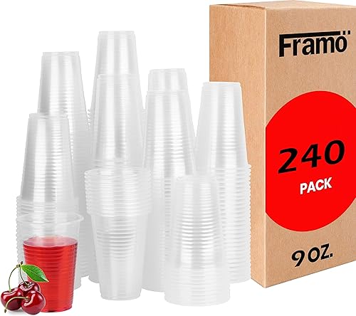 Miniatura 10 de Vasos de plástico transparente de 5 onzas, para cualquier ocasión, vasos desechables de té helado, jugo, refrescos y café para fiestas, picnic,