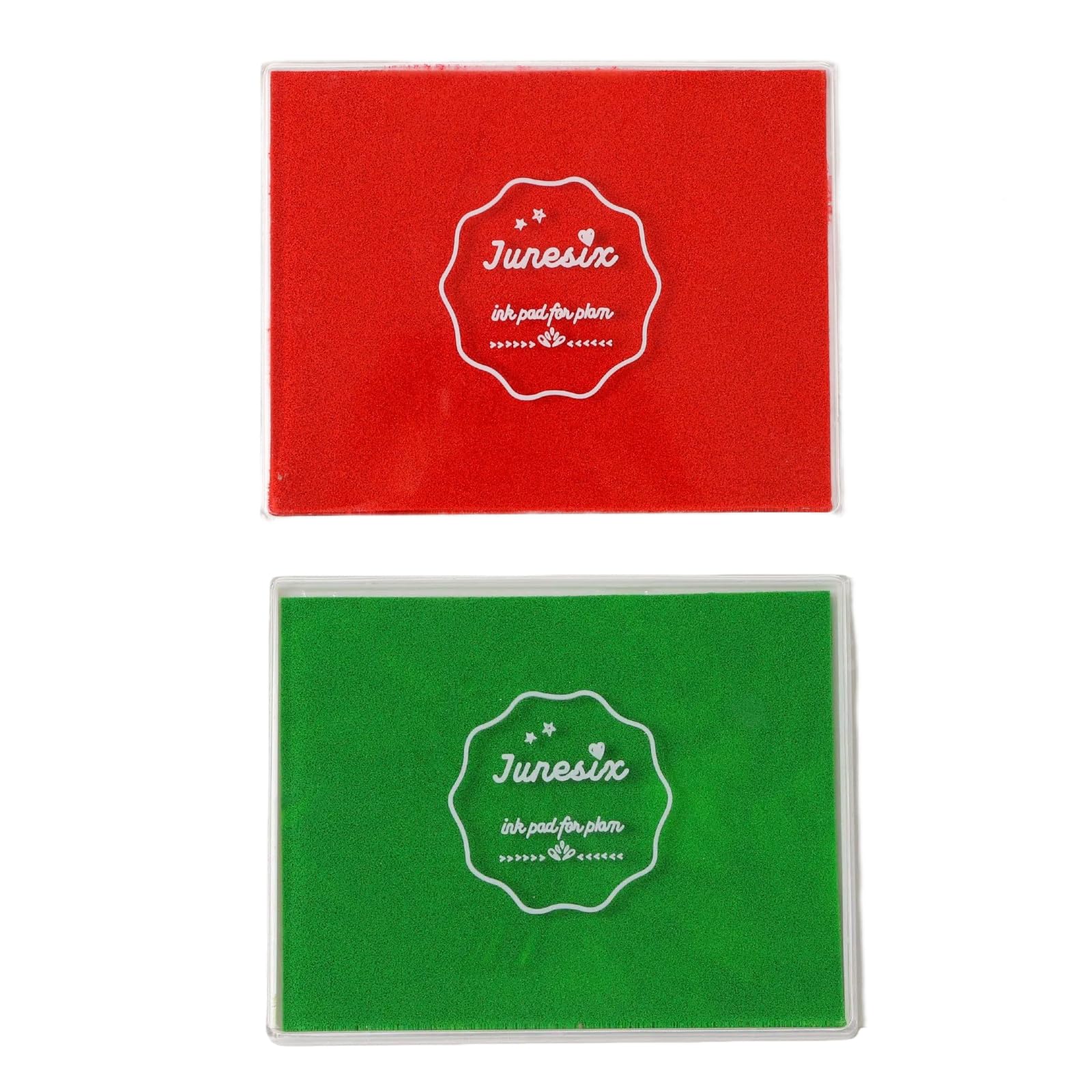 2Pcs Ink Pad, 5x4'' Washable Non-Toxic Ink Stamp Pad for Kids, Craft Pads for Rubber Stamps, DIY Cards, Paintings, Baby Footprint Handprint