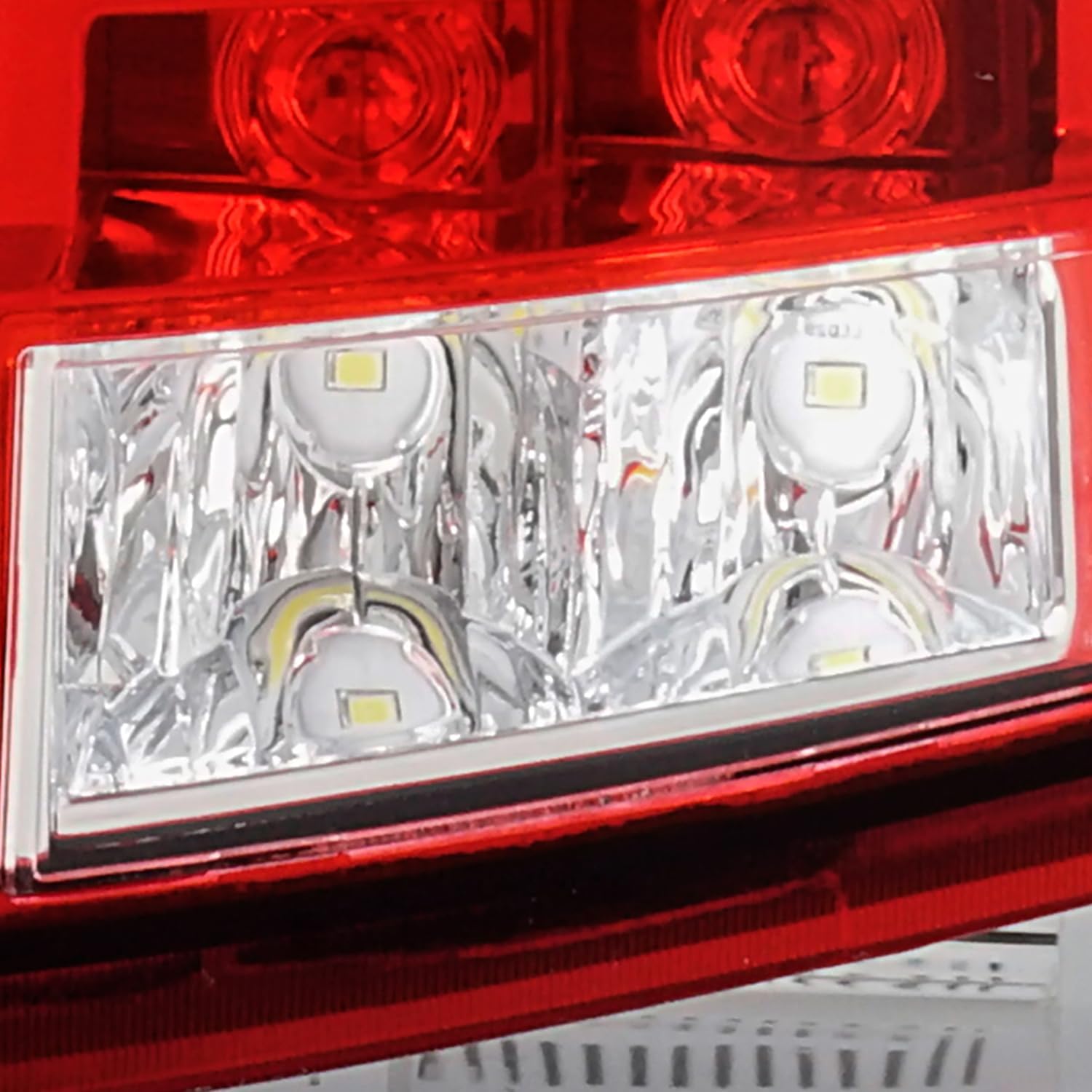 AKKON - Fits 2008-2013 Cadillac CTS Sedan 4Door Chrome Red Tail Light Passenger Right Side w/LED Running Reverse Lamp