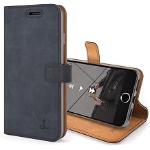 Snakehive Vintage Wallet for Apple iPhone SE 2022/ iPhone SE 2020 || Genuine Leather Wallet Smartphone Case || Genuine Leather with Viewing Stand & 3 Card Holder || Flip Folio Cover with Card Slots
