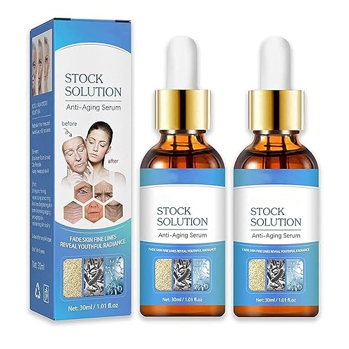 Suero facial Botox Stock Solution de 2 piezas, suero antienvejecimiento de Botox Stock Solution, suero facial de Botox para mujeres, reduce líneas