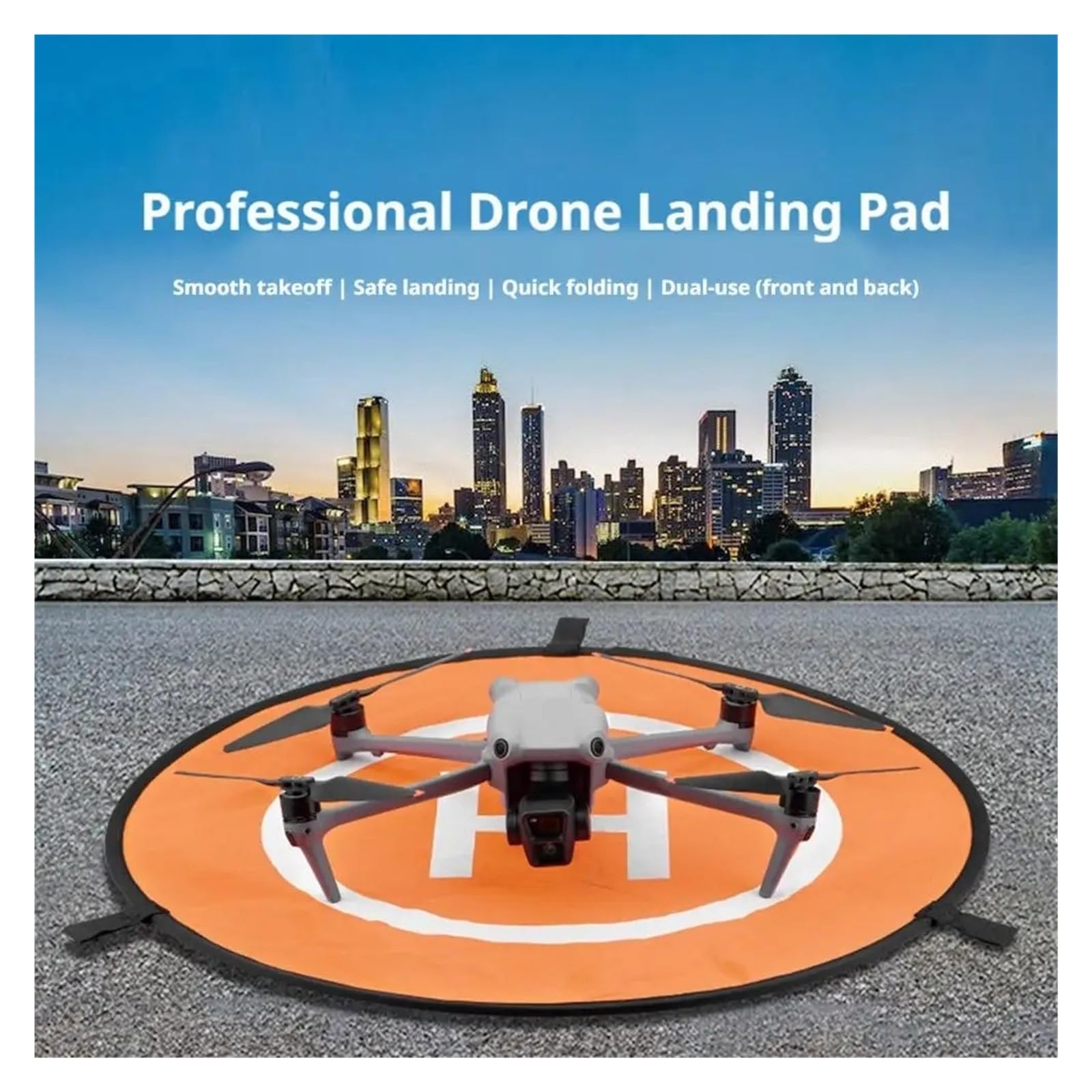 Składana podkładka do drona 40/55/75 cm, wodoodporna, przenośna, dwustronna, do quadkoptera DJI Avata 2 Neo Air do mini serii RC Quadcopter (75 cm)