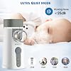 Nebuliser Machine for Adults & Kids, Micro-USB Rechargeable Nebuliser with 3 Adjustable Modes Easy to Use & Clean, Silent Portable Handheld Inhaler with Storage Bag for Home and Travel Use