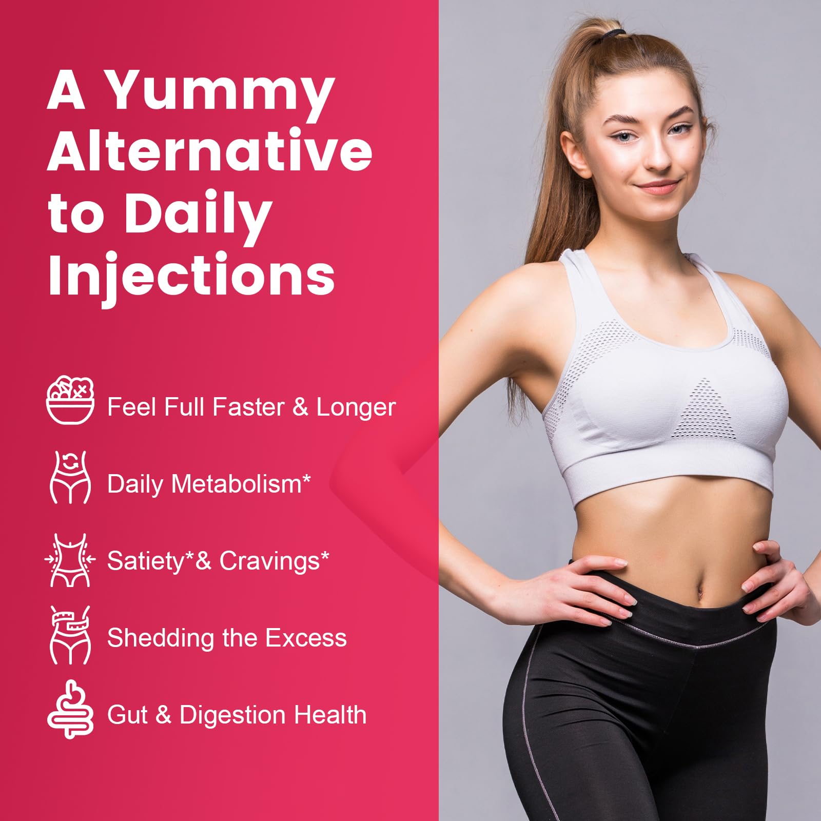GLP-1 Support Supplement, Sugar-Free Berberine Complex Gummies with Ceylon Cinnamon, Garcinia Cambogia, Milk Thistle, and Apple Cider Vinegar [AMPK Metabolic Activator] Berberine Supplement for Appetite & Craving Control – Promotes Digestion, Reduces Bloating, Blocks Carbohydrates | Diet Packages & Systems — view 6