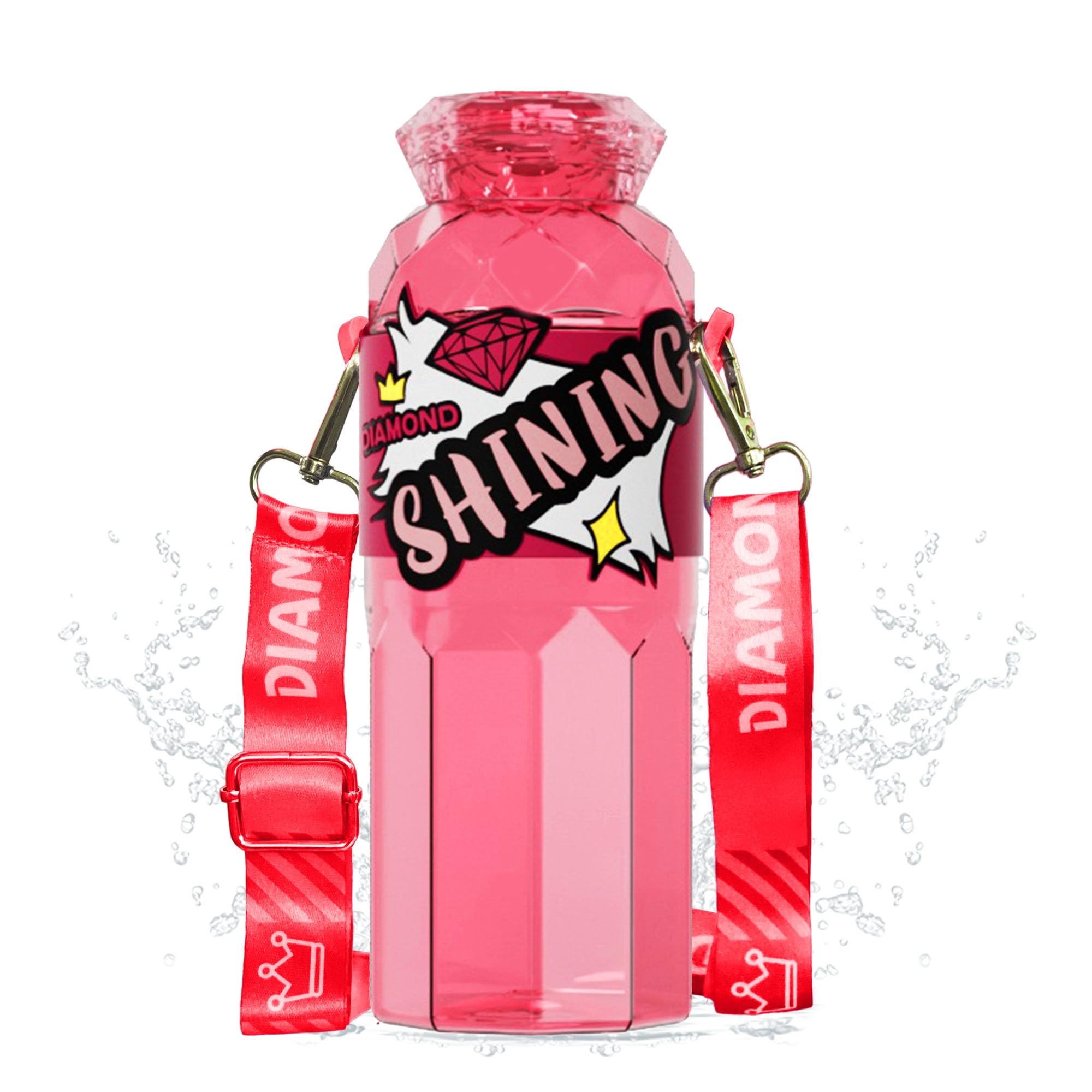 FunBlast Water Bottle for Kids & Adults – 850 Ml Cute Water Bottle with Strap for Kids & Adult, Spill-Proof Durable Non-Toxic Water Bottle for School, Office, Sports, School, Gym, Yoga (Red) (B0DHGPGM65) Amazon Price History, Amazon Price Tracker