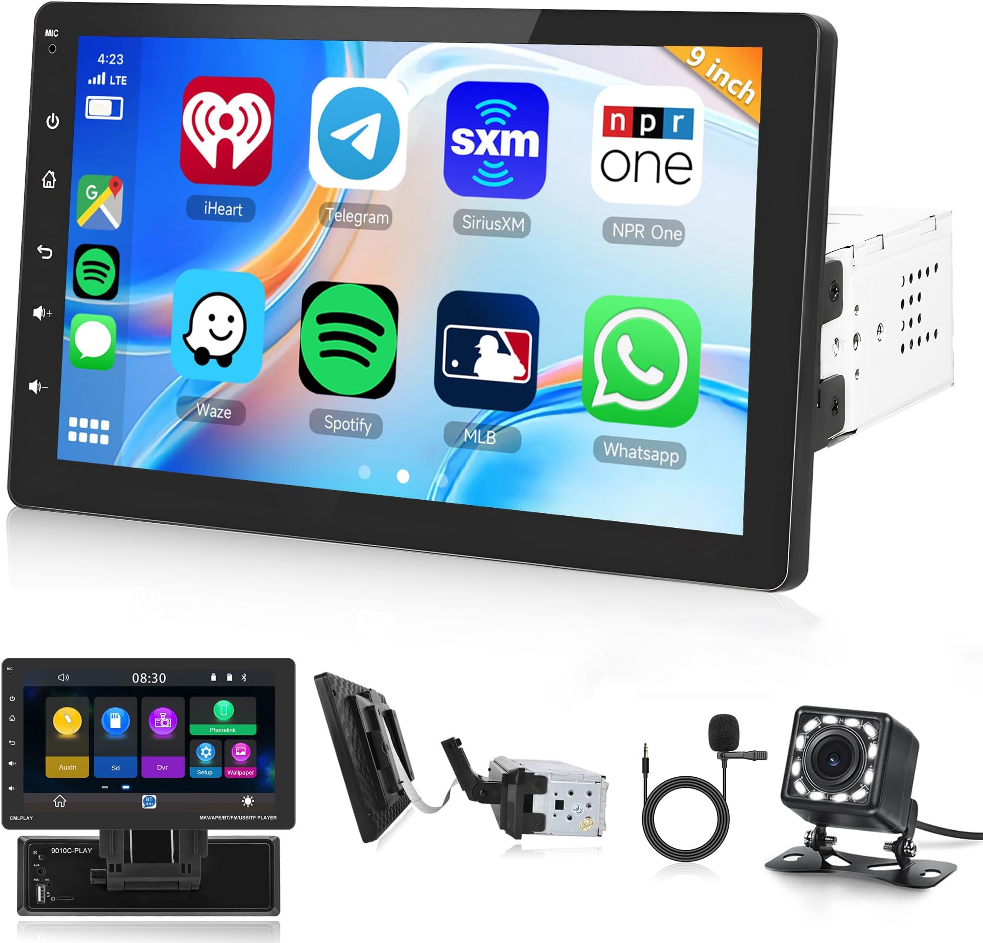 Apple Carplay Autoradio 1 Din Android Auto Avec Écran Tactile 7 Pouces