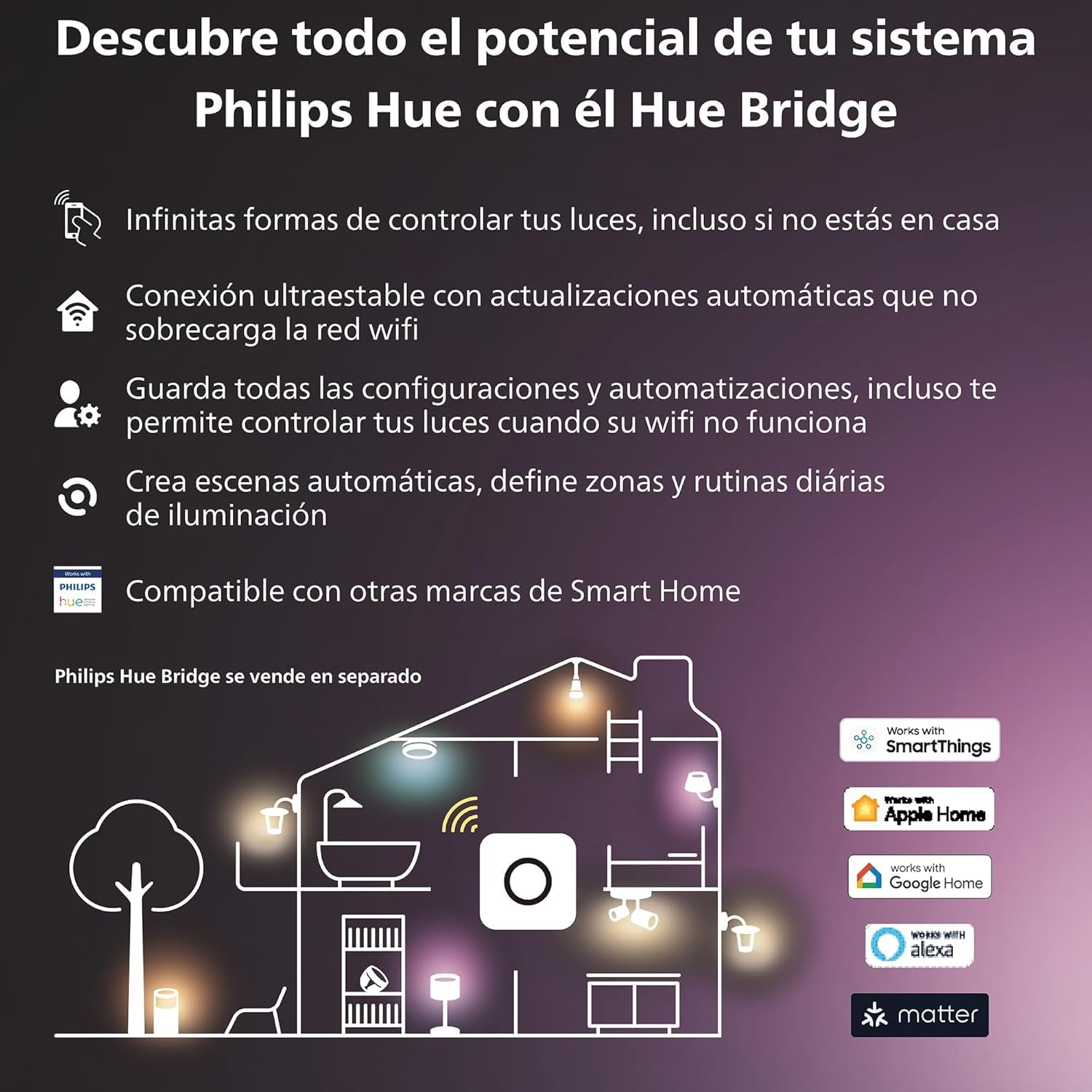 Philips Hue - Kit Inicio Barras de Luz Hue Play, Luz Blanca y de Colores, con Hue Bridge, Funciona con Alexa, Google Assistant y Apple HomeKit, Negro - Pack de 2