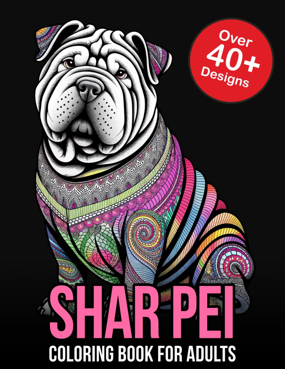 Shar Pei Coloring Book for Adults