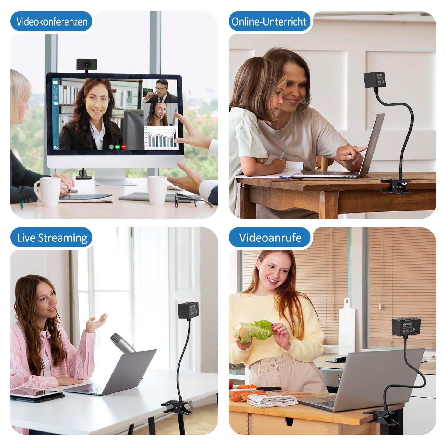 その他 HD PC CAMERA 1080P Webcam with Microphone,HD Webcam for PC,95°FOV Computer