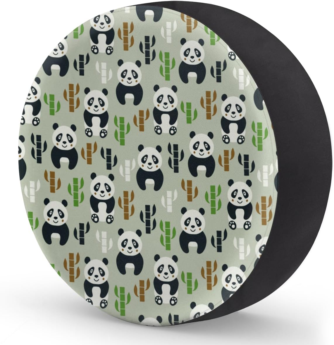 Asian Panda Tire Covers Portable Spare Tire Cover Soft Durable Waterproof Dustproof Set of 4 Bags 15 Inches for Car Truck SUV Trailer Camper