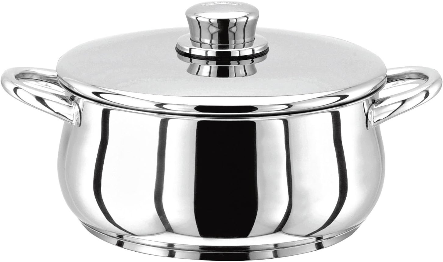 Stellar 1000 Stainless Steel Casserole Pan and Lid (18CM)