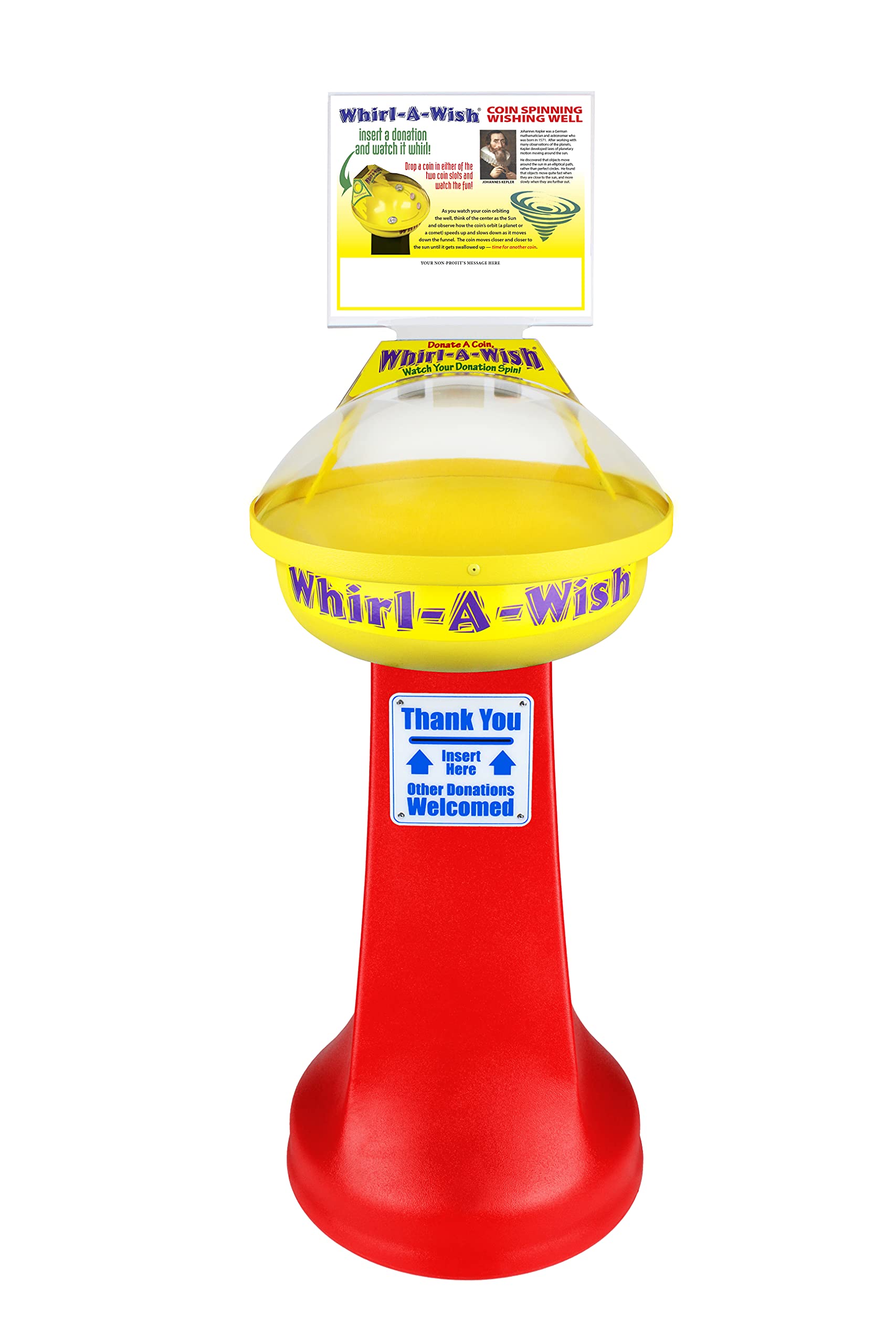 Amazon.co.jp: Deluxe Whirl-A-Wish® コイン渦漏斗 スパイラルウィッシングウェルボルテックス - 資金調達 -  非営利団体学校 教会 青少年グループクラブ : スポーツ＆アウトドア