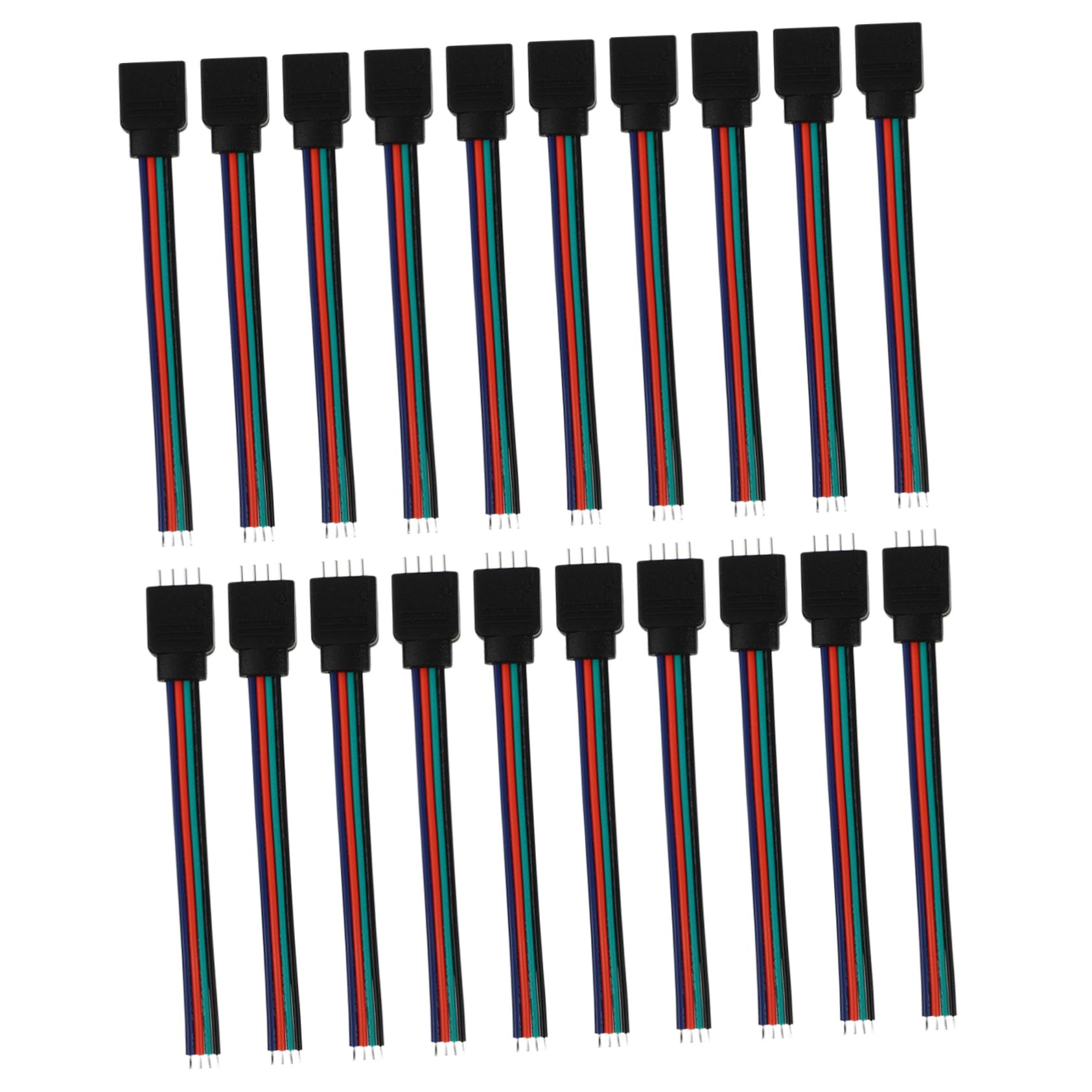 Conectores tira LED de 4 pines para iluminar techos y muebles sin soldar
