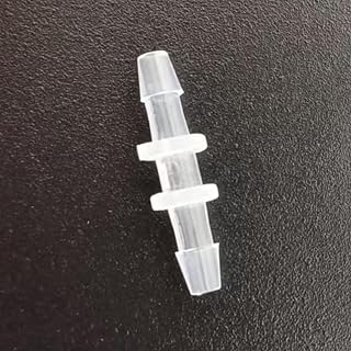 1/16'' Plastic Hose Barb Tube Connectors Equal Straight Barbed Hose Fitting Polypropylene (PP) Transparent - 25pk (1/16 Inch - 1.6mm)