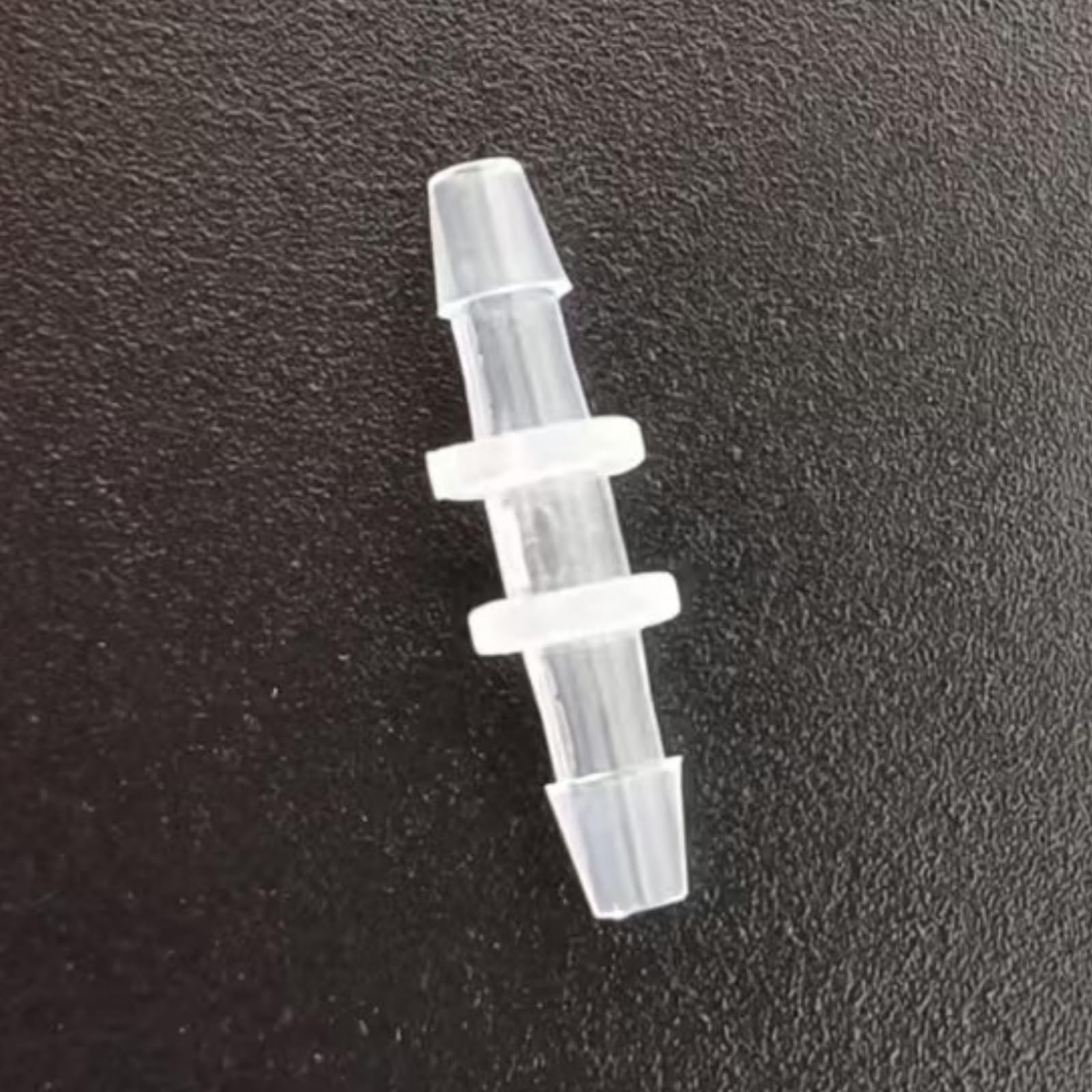 25 Pack Hose Barb Connectors - Equal Straight Barbed Hose Fittings, Polypropylene (PP), Clear and Transparent(1/16 Inch-1.6mm)