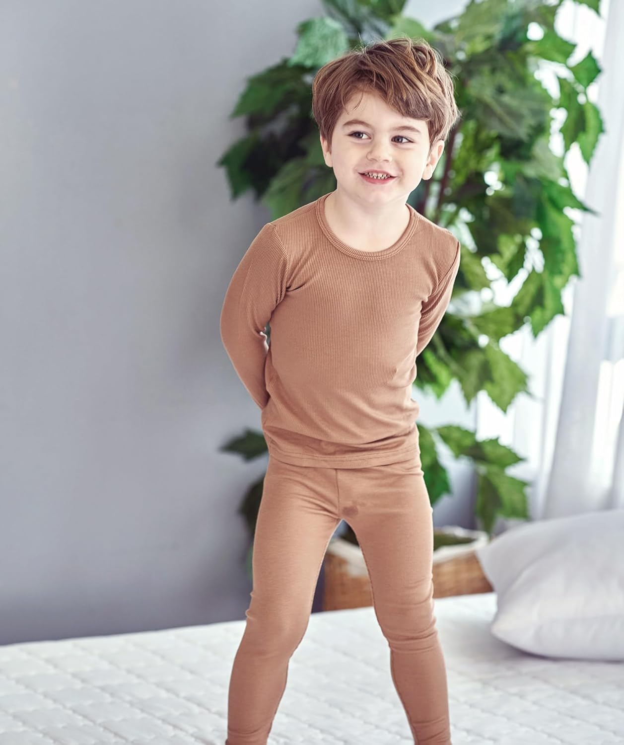 AVAUMA Baby Boys Girls Pajama Set Kids Toddler Snug fit Ribbed Sleepwear pjs for Daily Life Style - Image 4