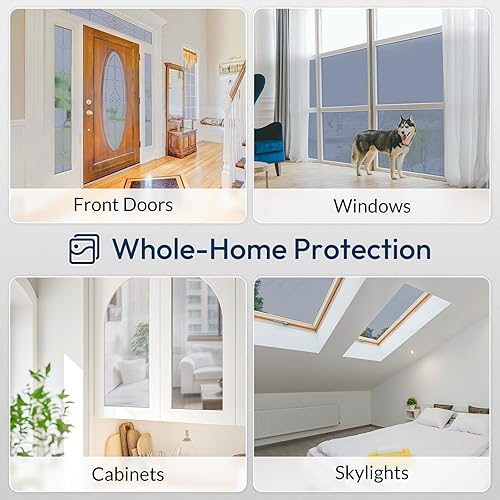 Miniatura 55 de rabbitgoo Película de privacidad para ventana, vidrieras de arcoíris para ventanas de vidrio, cubierta decorativa de puerta de adherencia estática