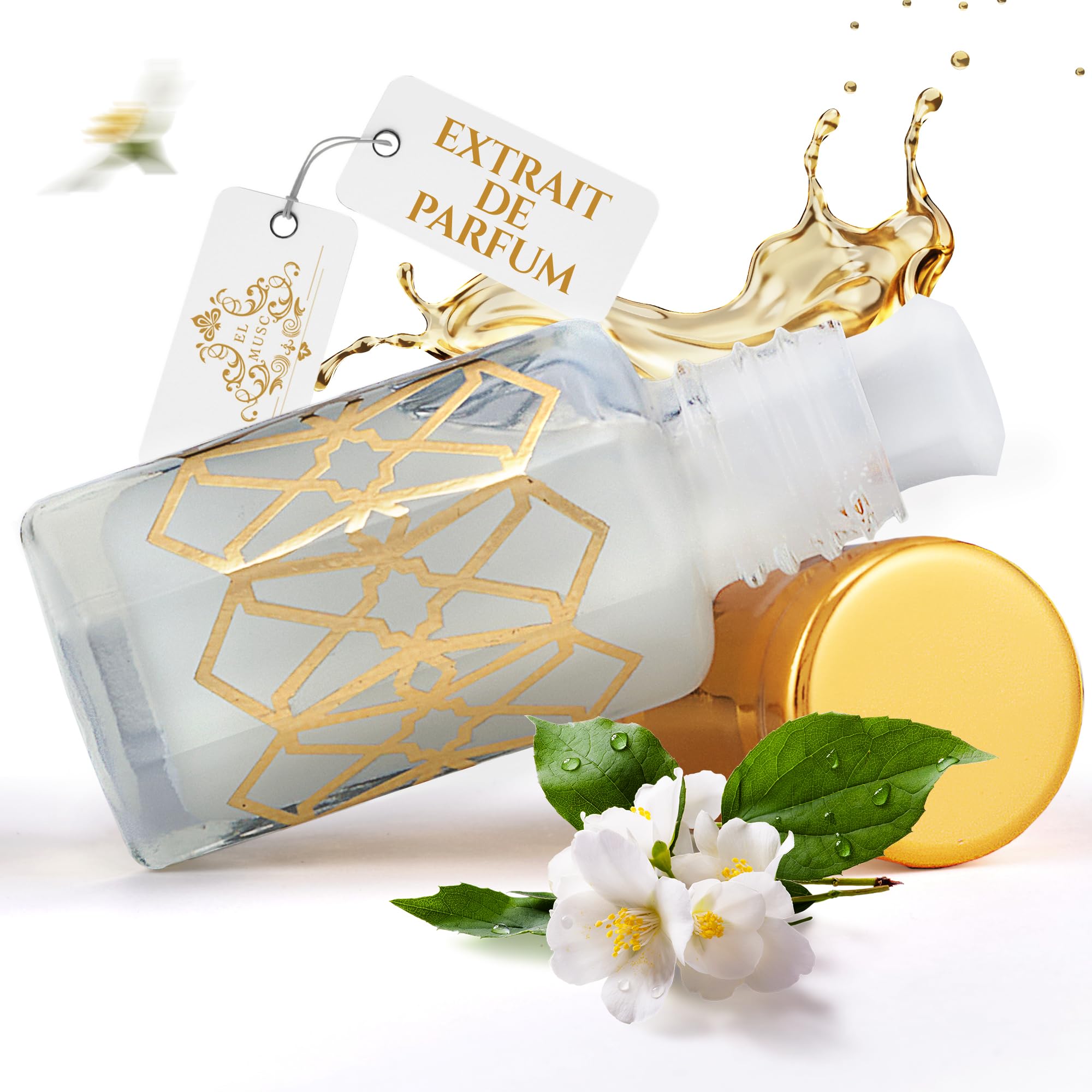 El-Musc - Musk Tahara Royal Silky 6ml aceite perfumado, almizcle blanco, misk, para HOMBRES y MUJERES