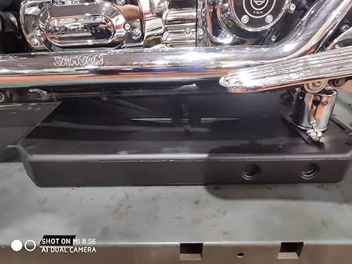 Miniatura 7 de Bandeja de drenaje de aceite de perfil bajo ABS compatible con Harley Davidson Electra Glide Deluxe FLDE Fat Boy Heritage Sport Glide Softail Slim