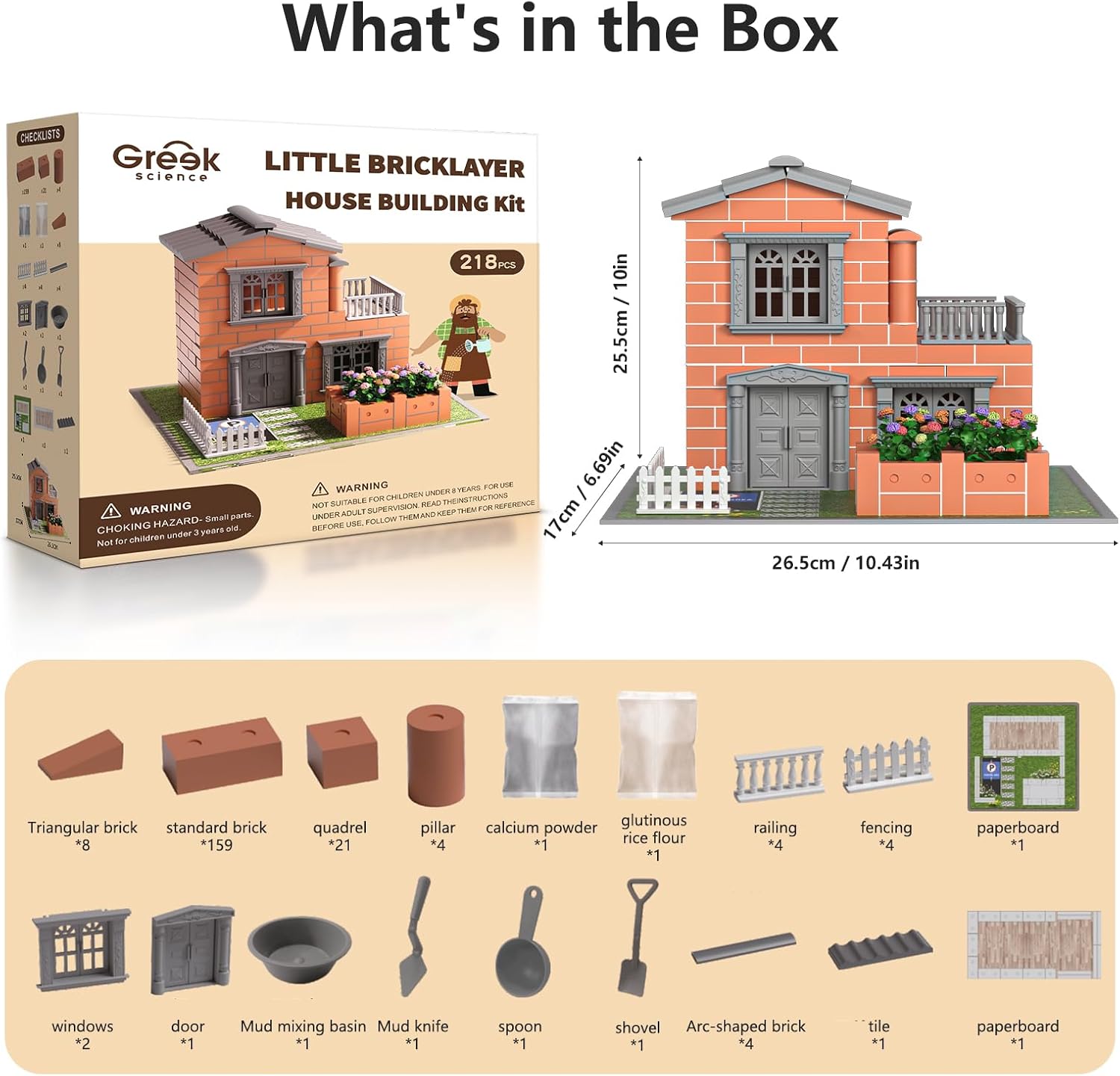 Mini House Building Kit for Kids Age 8+ - Block Building Toys with Real Mini Bricks, STEM Creative Gifts for Boys Girls- DIY Tiny House Construction Set image 2 of 8 B0F8BQPST2
