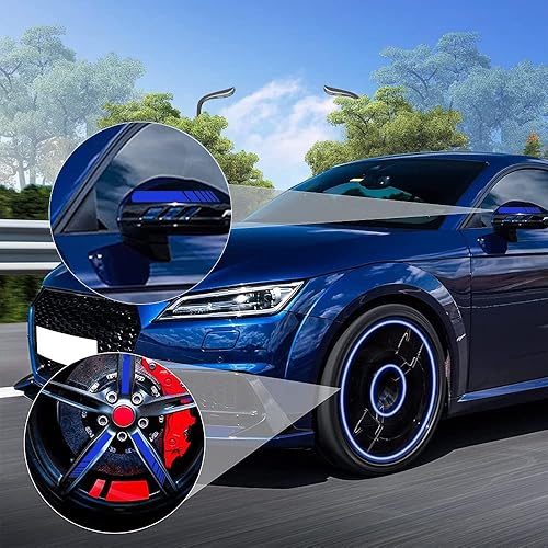 Miniatura 5 de 2 calcomanías para espejo retrovisor de automóvil, calcomanías para espejos retrovisores laterales, accesorios exteriores de automóvil, calcomanías