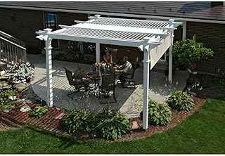 Camelot 12' x 12' Adjustable Louvered Vinyl Pergola