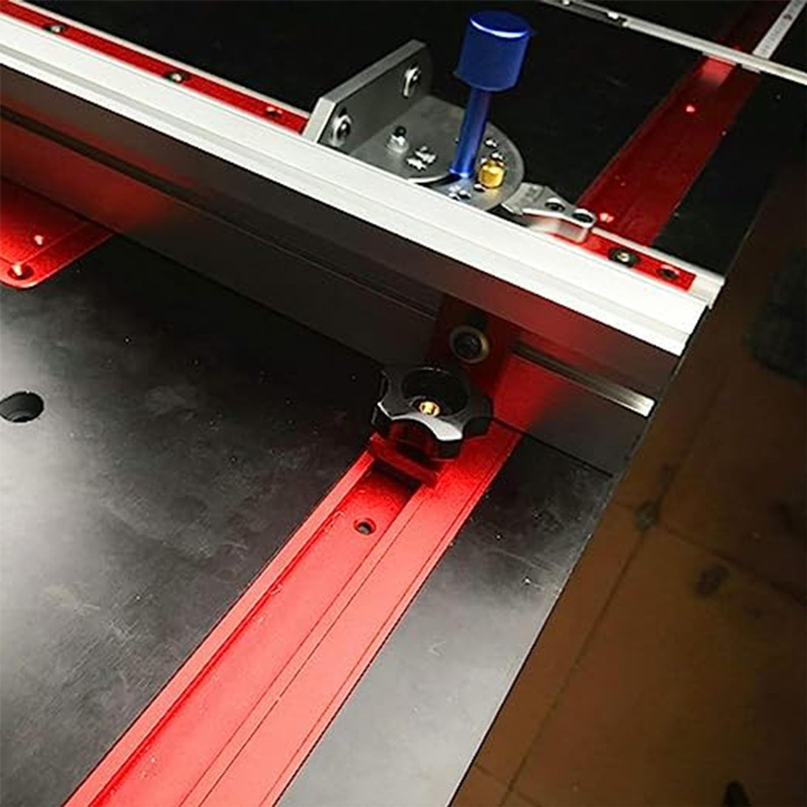 Guida A T In Alluminio Per Sega Da Tavolo E Router - Lunghezza 800 Mm, Tipo 75, Per Lavorazione Legno, Falegnameria