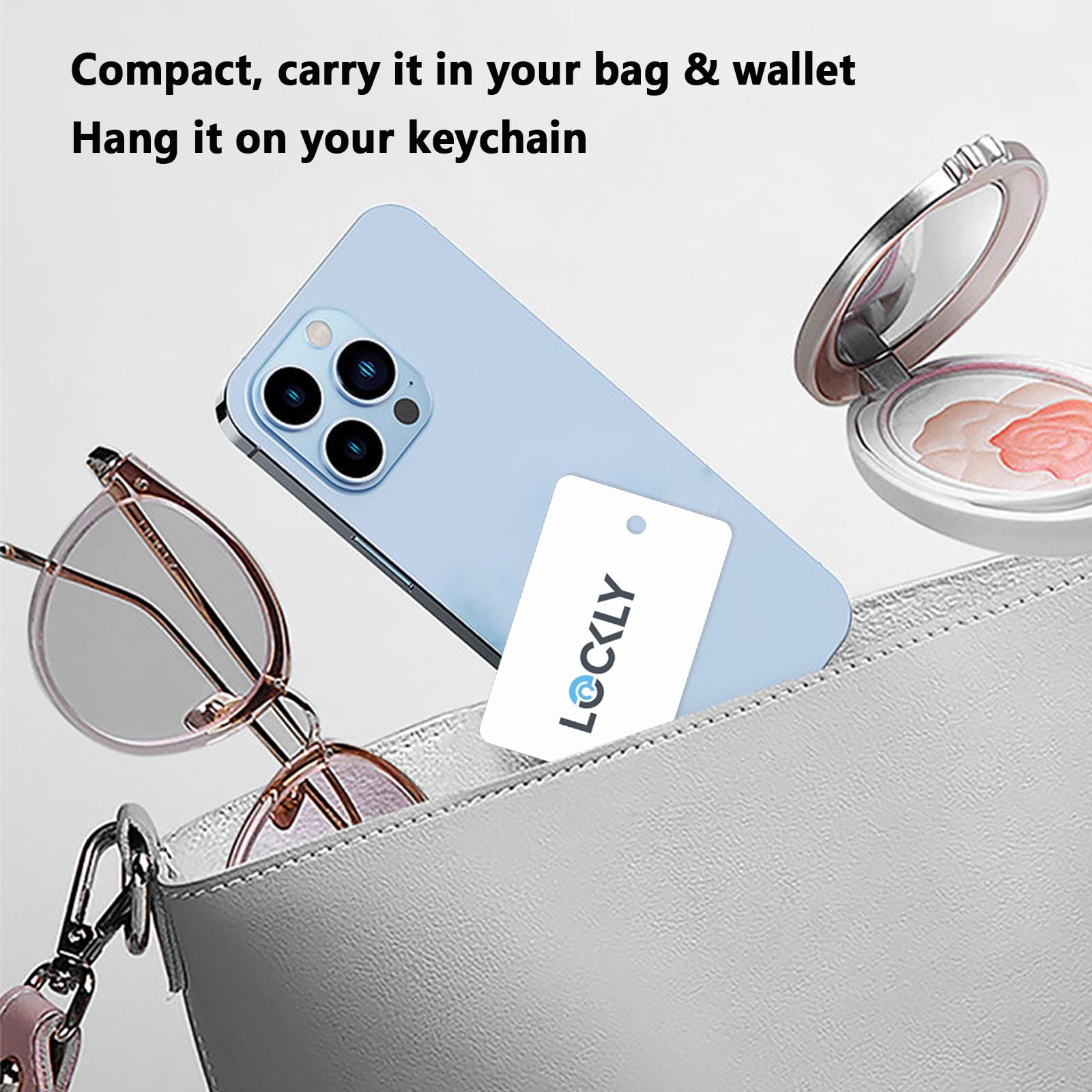 Lockly Smart RFID Cards, 13.56MHz RFID Key Fob RFID Card Smart Lock, Smart Card per serratura senza chiave - 3 pezzi bianco
