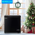 DEMULLER Congélateur de poitrine de grande capacité Mini Congélateurs profonds (d'une taille à l'autre) -11.2 ℉) avec TWO Paniers amovibles Freestanding Noir Taille compacte pour la cuisine maison Bureau Apt
