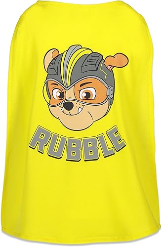 Miniatura 5 de Nickelodeon Paw Patrol Chase Marshall Rubble Big Boys - Conjunto de camiseta gráfica, capas y máscaras, 6 piezas