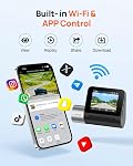 70mai 2.7K Dash Cam Front A500S, 1944P Dashcams for Cars with APP, Sony IMX335, ADAS, Built in WiFi GPS, Supports Rear Camera, 2'' IPS LCD Screen, WDR, Super Night Vision, 24H Parking Mode, Time-lapse