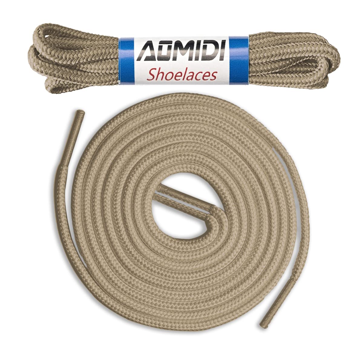 AOMIDI 2 Pair Shoelaces Round Athletic Shoes Lace for Boot Laces Shoelaces and Multiple Shoe Types Replacements