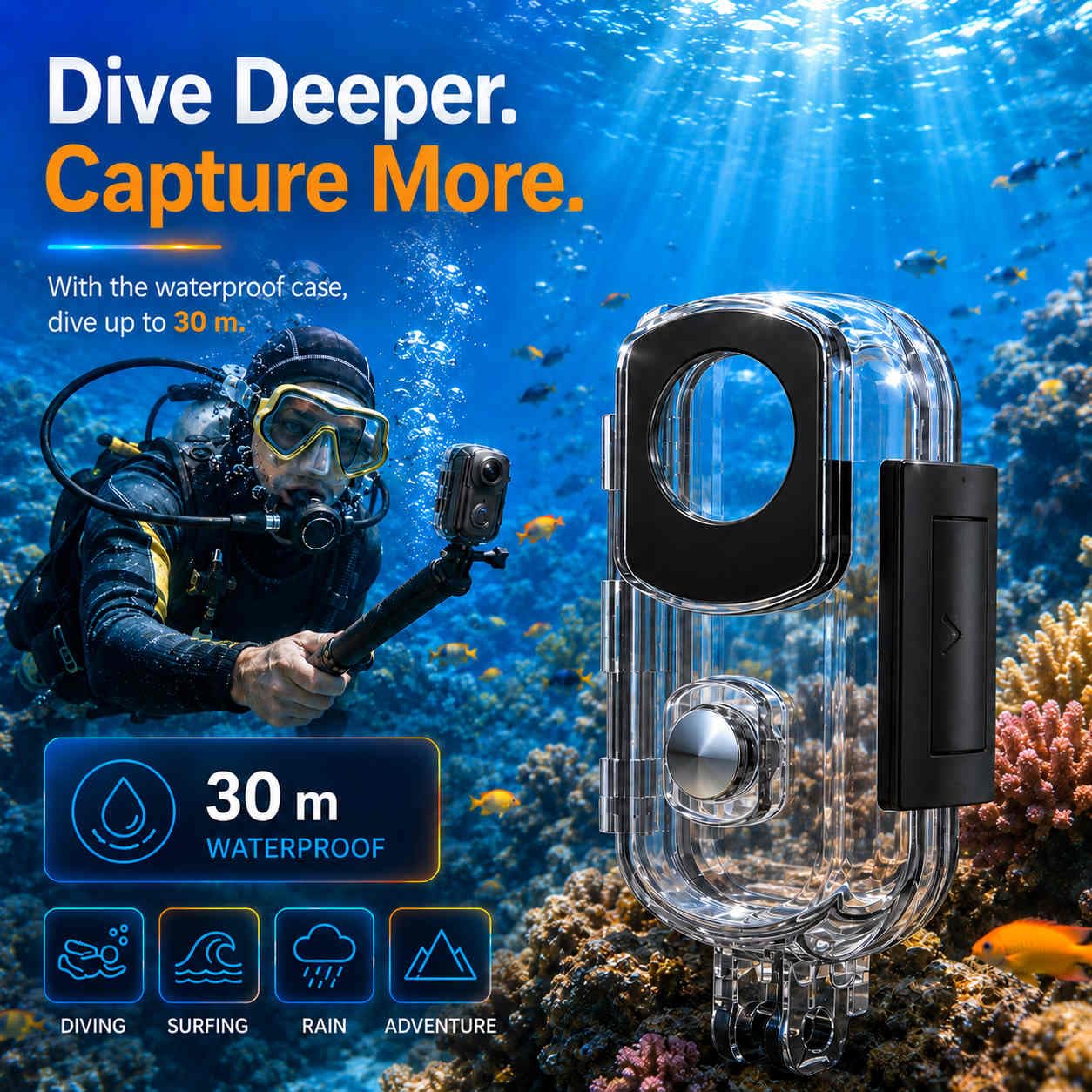 H88 4K Body Camera con registrazione audio e video, videocamera impermeabile 4K, magnetica e clip a 360°, batteria 120 min per ciclismo, passeggiate con animali domestici (4K-Pro-64G)