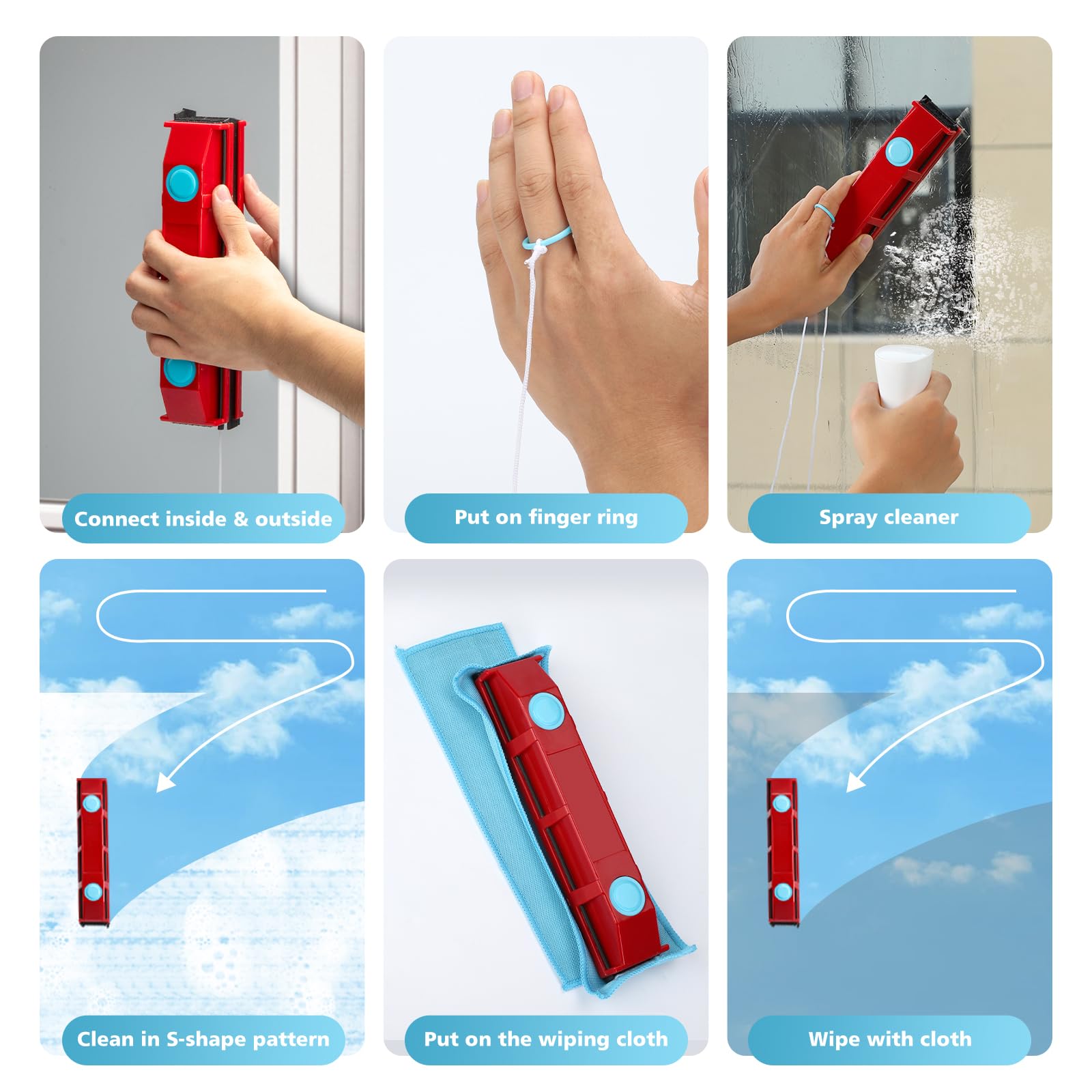 Magnetic Window Cleaner, 0.8