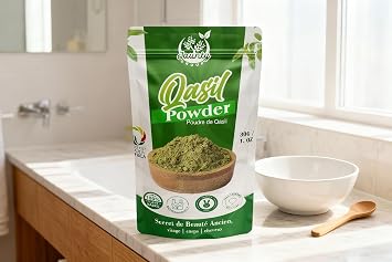 Jaunty Qasil Powder 30 Grams - Authentic African Plant Based Face Mask for Deep Cleansing and Exfoliating - Beauty Secret Ethically Sourced from Somalia for All Skin Types