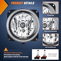 Vista 2 de Nilight Conjunto de luces antiniebla compatible con Ford Focus SVT 2002 2003 2004 2005 2006 Ford Focus SVT 2005-2007 Ford Escape 2003-2004 Ford