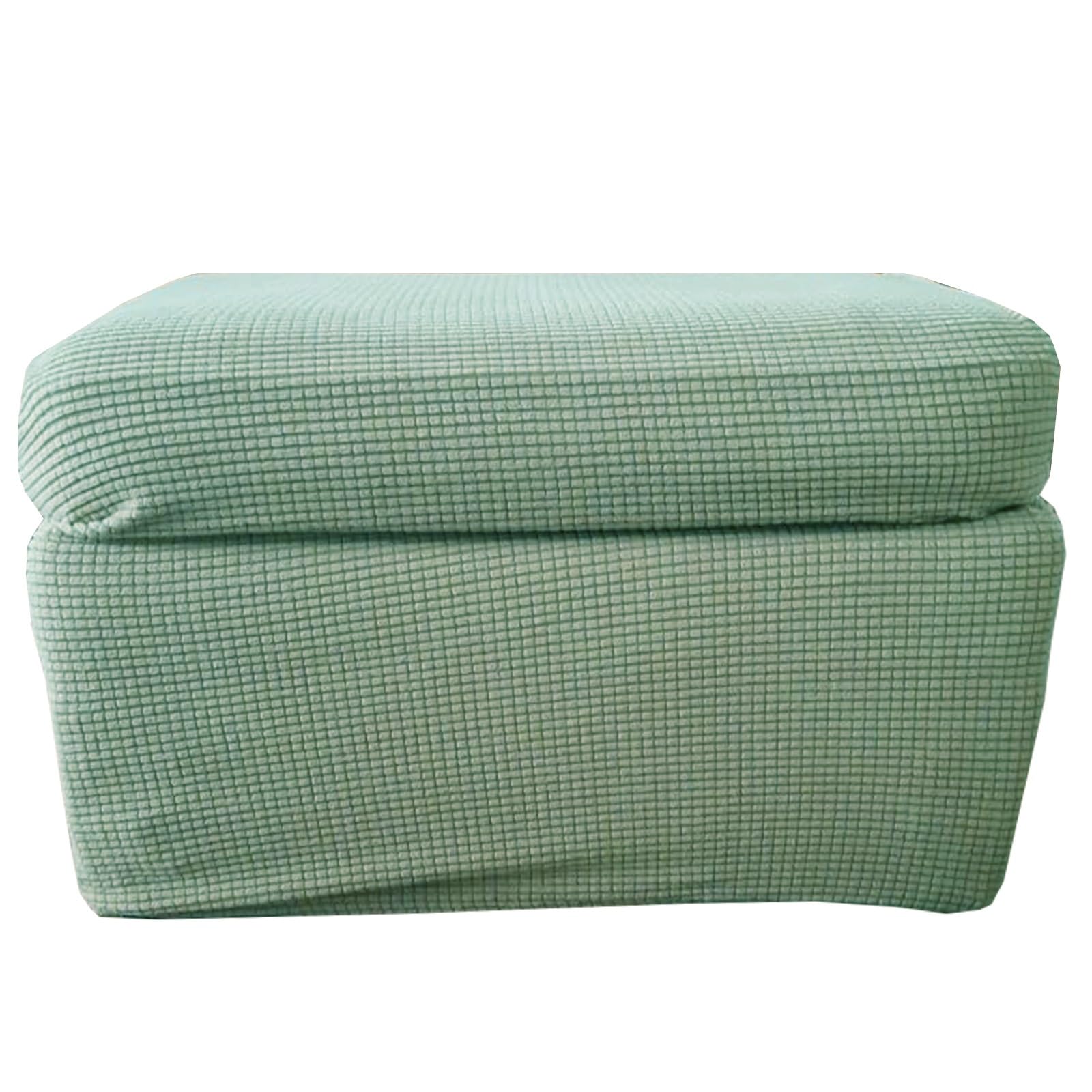ILiemao Ottoman Cover Square 45x45 48x78 30x50 Stool Covers Rectangular Stretch Fabric Furniture Covers for Square Rectangular Stools(G2,100-110x55-65x40-50)