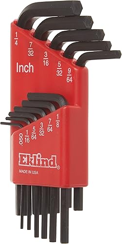 Miniatura 4 de EKLIND Llave Allen hexagonal 10111 - Juego de 11 piezas SAE pulgadas tamaños 050-14 serie corta