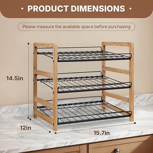 Miniatura 3 de Organizador de latas para despensa de 3 niveles, organizador de almacenamiento de latas, organizador de latas de soda, capacidad para hasta 36