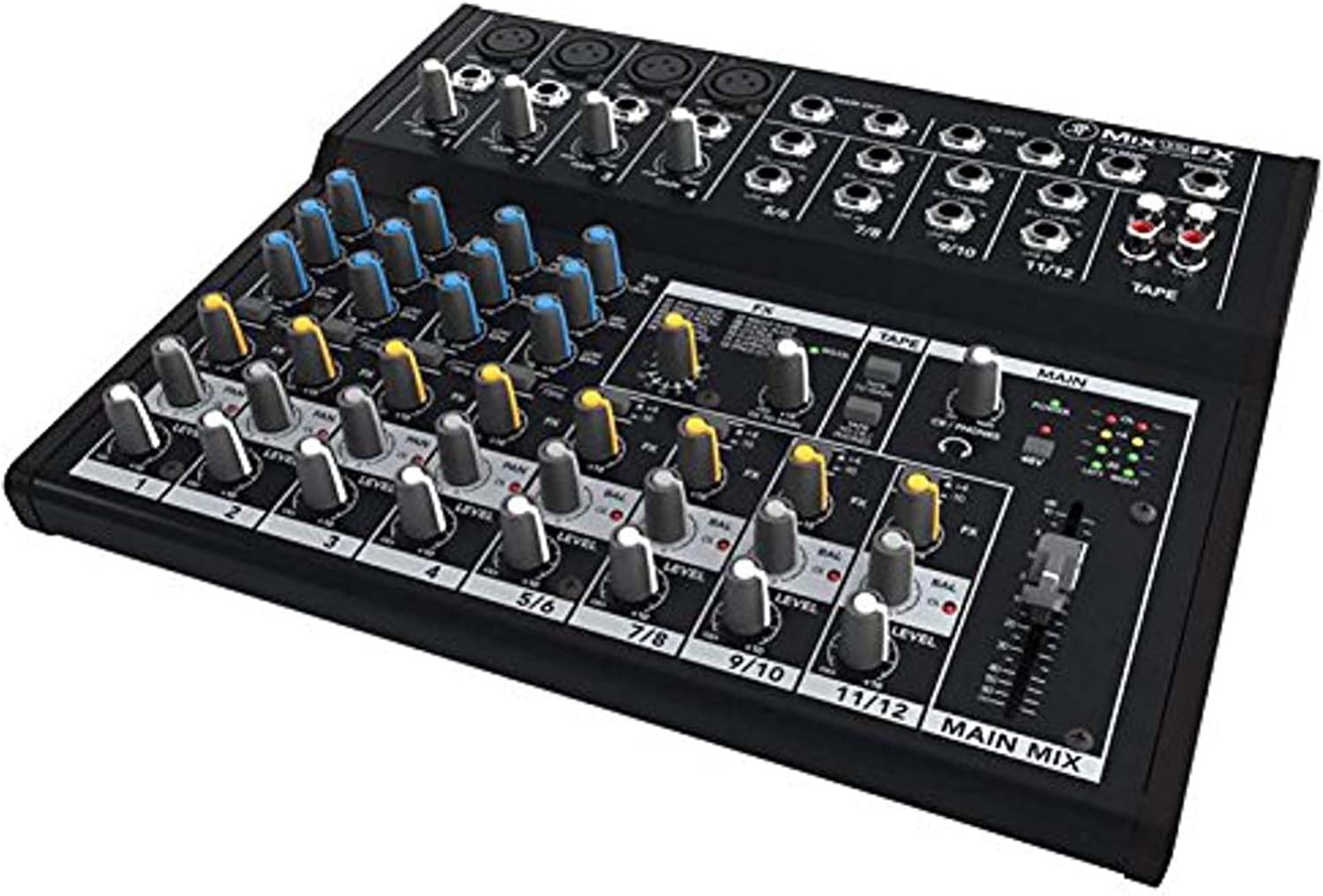 Mackie Mix12FX 12-Channel Compact Effects Mixer with XLR, RCA Connectivity