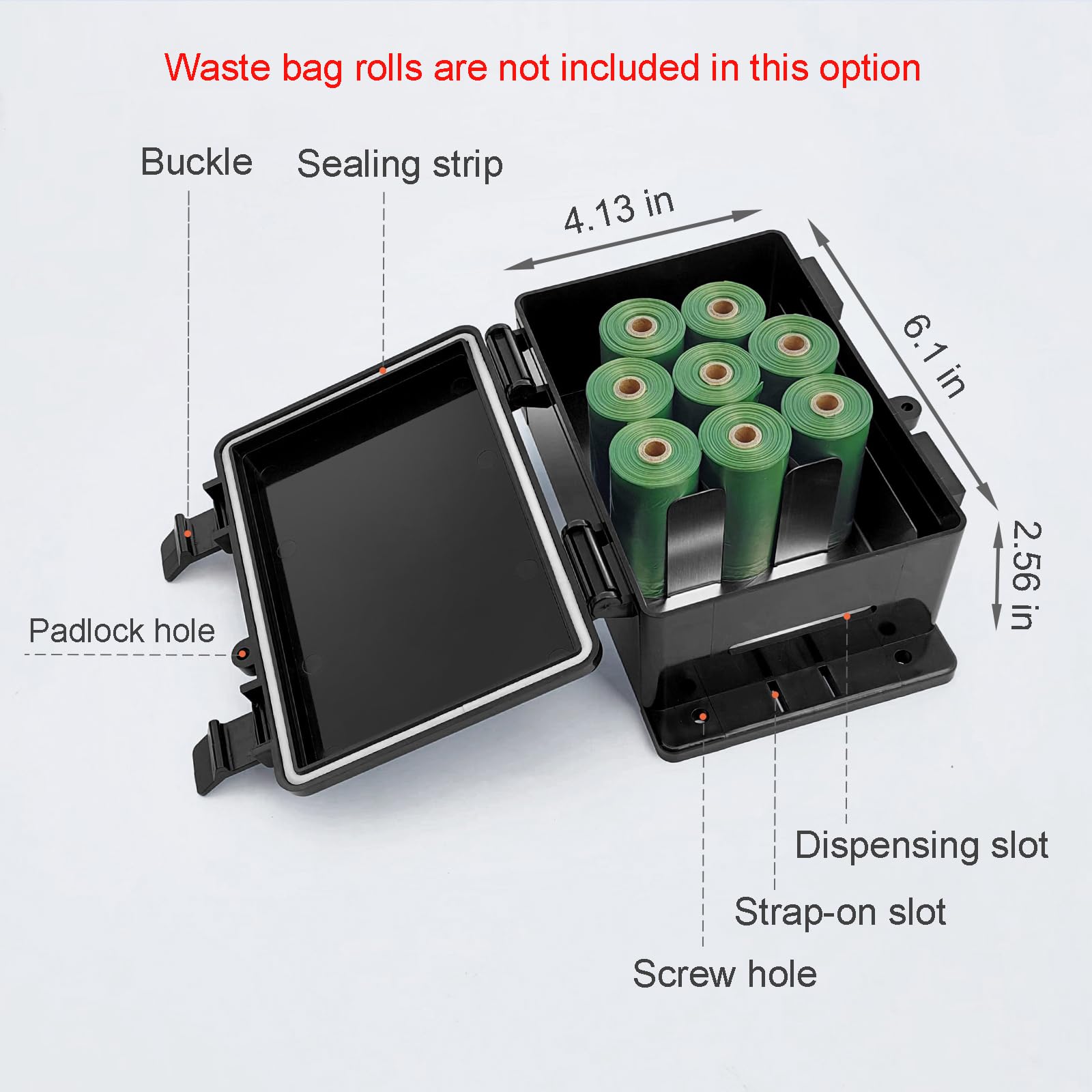 Dispensador de bolsas para excrementos de perro, resistente al agua, para exteriores, impreso con bonitos letreros para excrementos de perro, estaca, poste, valla, se adapta al hogar, porche, césped,