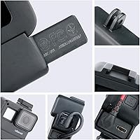 Vista 5 de V2 Housing Case Vlogging Frame with Microphone Cold Shoe Mount Compatible for GoPro Hero 7 6 5 Mic Audio Adapter Action Camera Accessories