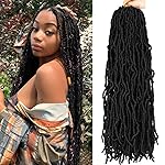 8 Packs Soft Locs 24 Inch Faux Locs Crochet Hair for Butterfly Locs Distressed Locs Crochet Hair for Women (24 Inch(Pack of 8)1)